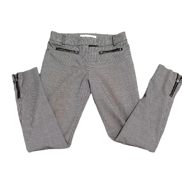 EUC Veronica Beard Houndstooth Zip Pocket Ankle Pants Size 4 Business Career - Picture 2 of 8